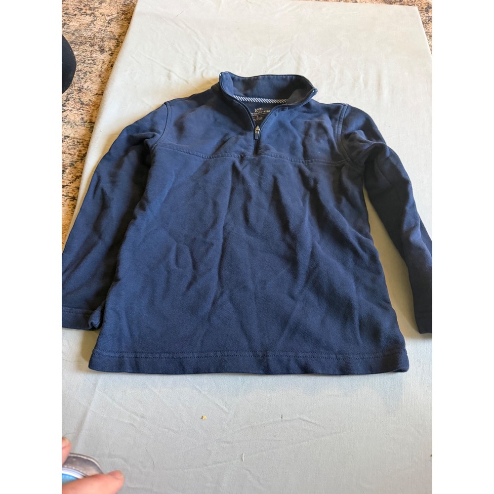 Preppy Boys Southern Tide Quarter Zip Pullover Small Blue